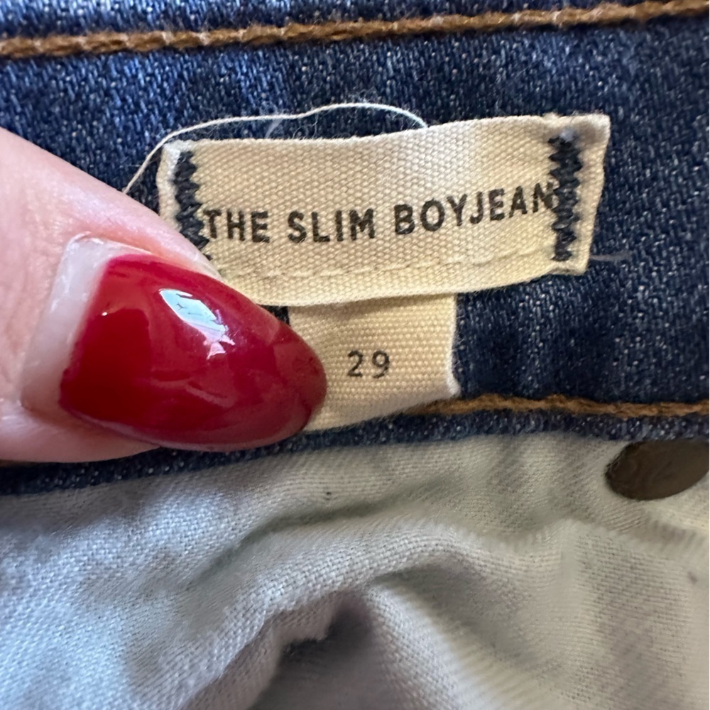 Madewell The Slim Boyjean in Blue Denim- Size 29 - Picture 5 of 5